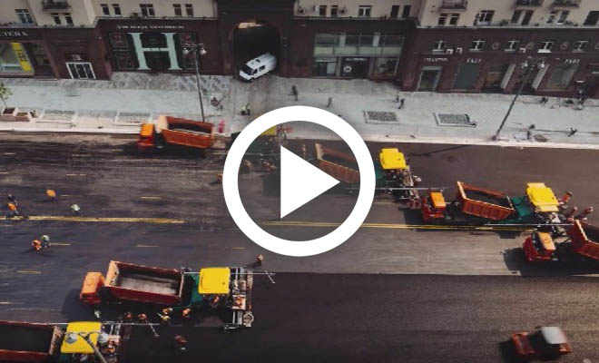 Στη Ρωσία έχουν τον τρόπο για να στρώνουν δρόμους σε χρόνο μηδέν (Βίντεο)