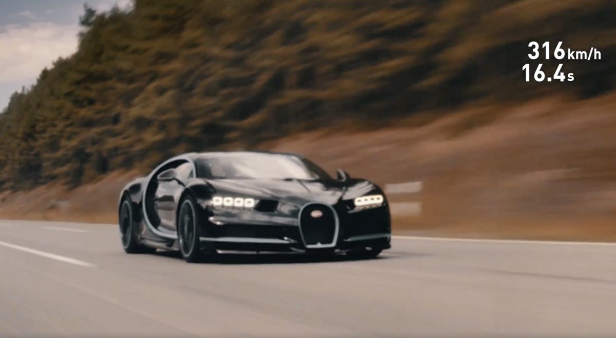 Μια Bugatti Chiron πιάνει τα 400 χλμ/ώρα σε λιγότερο από 33 δευτερόλεπτα και το βίντεο μας δείχνει πόσο εύκολα τα πιάνει