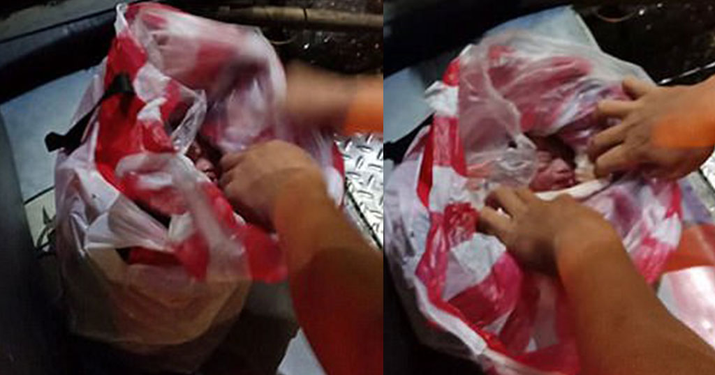Βρίσκαν παρατημένο μωρό μέσα σε πλαστική σακούλα στις Φιλιππίνες (Βίντεο)