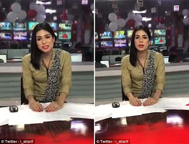 H πρώτη τρανσέξουαλ παρουσιάστρια ειδήσεων του Πακιστάν στο πρώτο της δελτίο ειδήσεων