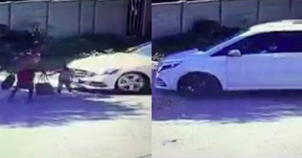 Mercedes με ένοπλους ληστές χτυπά 3χρονο παιδί μπαίνοντας σε σπίτι πλουσίων για να το κλέψουν