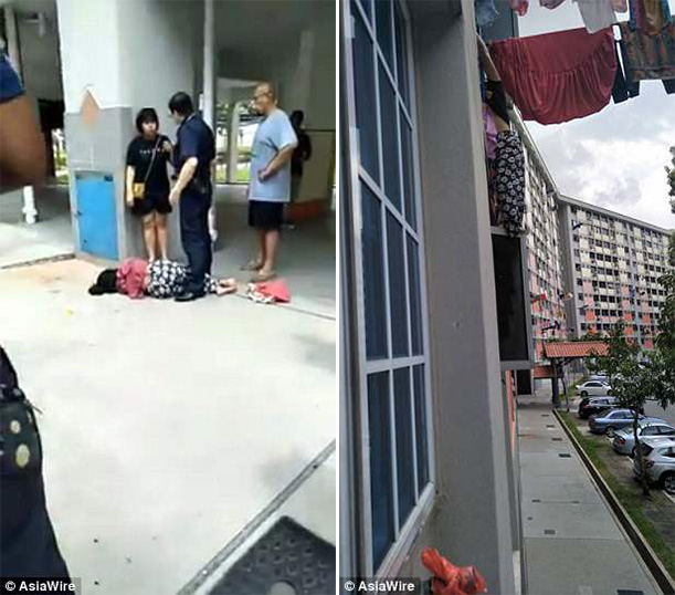 Άντρας κράτησε γυναίκα από τα μαλλιά όταν έπεσε από παράθυρο στην Σιγκαπούρη