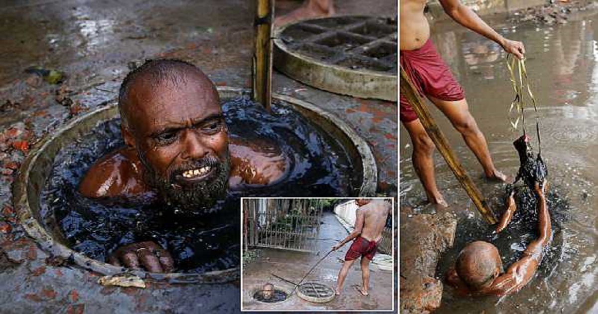 Άντρες στο Μπαγκλαντές βουτάνε γυμνοί να ξεβουλώσουν φρεάτια για μόλις 8 ευρώ την ημέρα και πολλοί πεθαίνουν