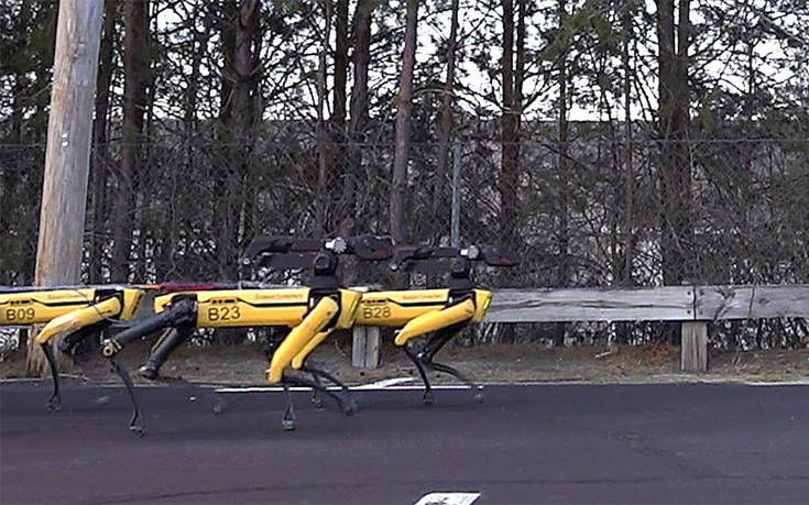 Πώς συνεργάζονται δέκα ρομπότ για να ρυμουλκήσουν ένα φορτηγό