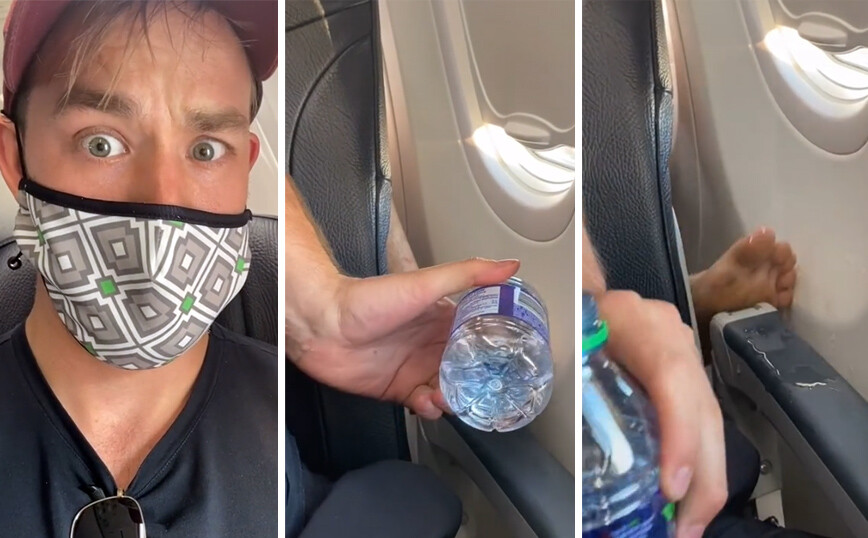 Απίθανο viral στο TikTok: Τι κάνεις στο αεροπλάνο όταν κάποιος βάλει τα πόδια του στο κάθισμά σου