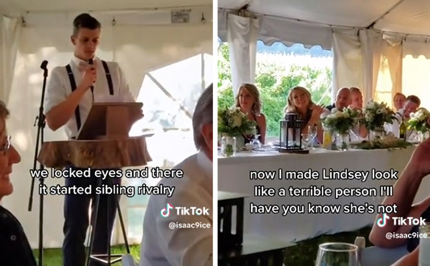 Η viral ομιλία σε γάμο από τον μεγάλο αδερφό της νύφης – «Ήταν ένα βαρετό κορίτσι»