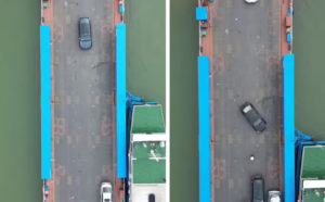 Κάπως έτσι μοιάζει το «γέμισμα» ενός ferry boat από ψηλά